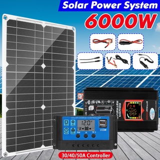 เครื่องชาร์จแบตเตอรี่อินเวอร์เตอร์ พลังงานแสงอาทิตย์ 220V 6000W สําหรับบ้าน