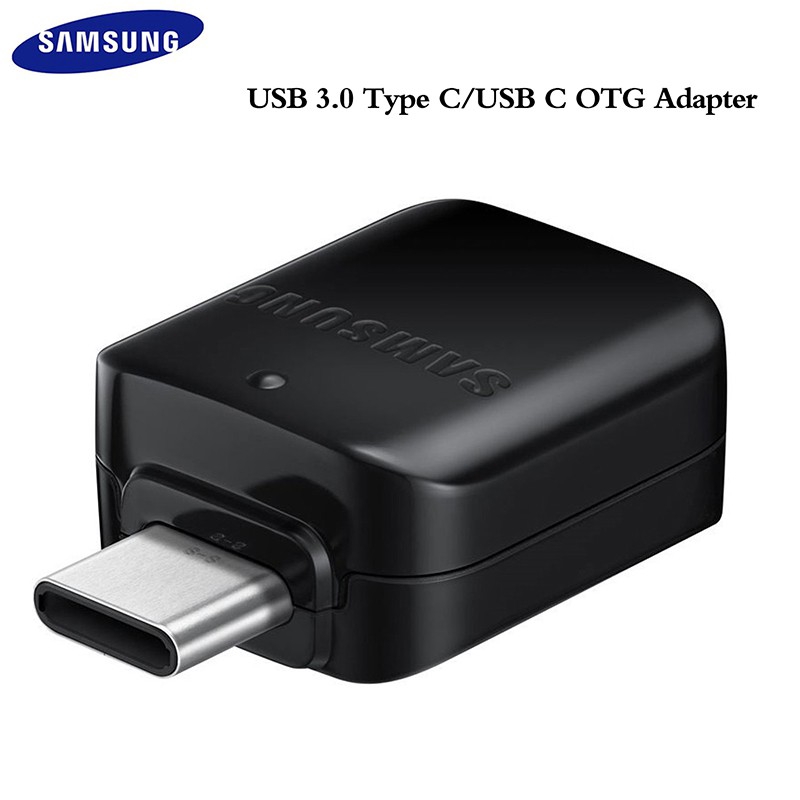 Original Samsung USB Type-C otg อะแดปเตอร์สําหรับ Samsung Galaxy A70 A50 S8 S9 plus หมายเหตุ 8 A3 A5 2017 สนับสนุนปากกาไดรฟ์ U DISk เมาส์ Gamepad