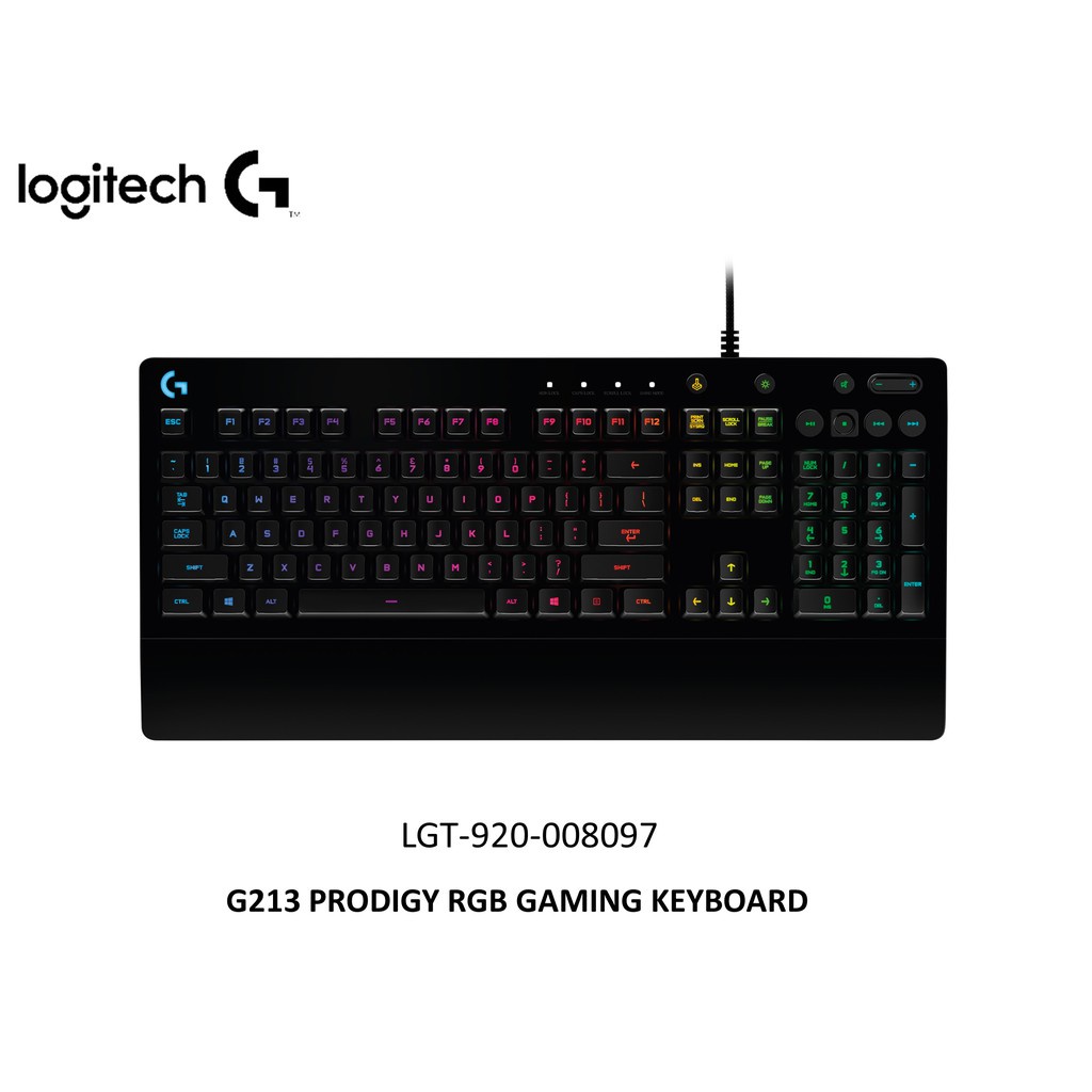 คีย์บอร์ดเกมมิ่ง Logitech G213 Prodigy RGB
