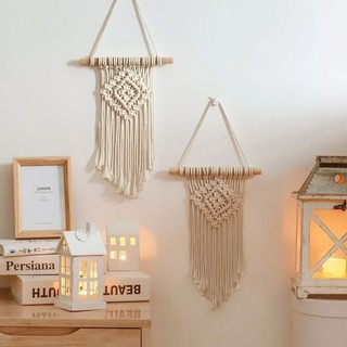 พร้อมส่ง Macrame Wall​ Hanging​ มาคราเม่ตกแต่งผนัง แต่งห้อง