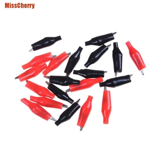 (Misscherry) อุปกรณ์ทดสอบพลาสติก สีดํา สีแดง 20 ชิ้น