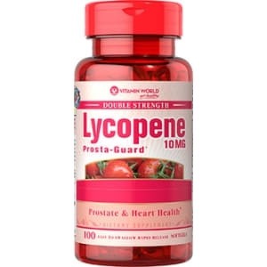 Vitamin World Lycopene Prosta - Guard 10mg.  ขนาดบรรจุ 100 เม็ด Softgel.