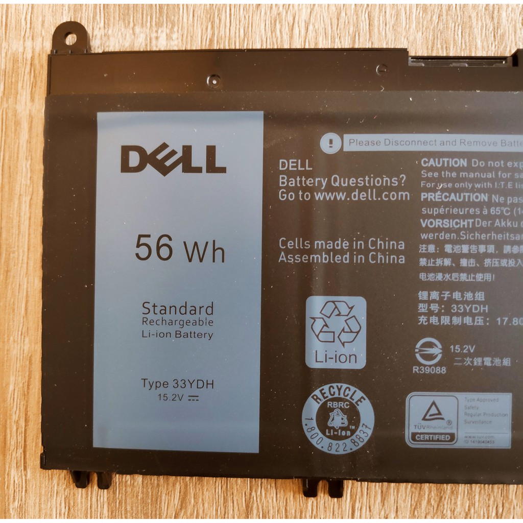 ✨ แบตเตอรี่ แบตเตอรี่โน๊ตบุ๊ค For Dell 33YDH สำหรับ Dell Inspiron 7577 7778 7779 G3 15-3579 Latitude 3480 3488 3490 ราคา ถูกที่สุด ดีลบีเคเค แกลเลอรีภาพที่ 2
