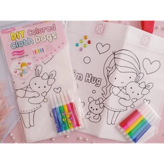 กระเป๋าระบายสี น้องๆหนูๆสามารถ ทำด้วยตัวเองฝึกสมาธิ