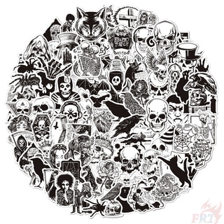 100Pcs/Set ❉ Punk Gothic Art Series A Classical Black &amp; White สติ๊กเกอร์ ❉ DIY Fashion Waterproof Decals Doodle สติ๊กเกอร์