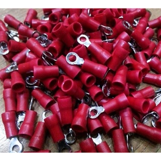 หางปลากลมหุ้ม รุ่น RV 1.25-3 สีแดง  (RF) (KDP) (100 pcs) Terminal crimping round cover