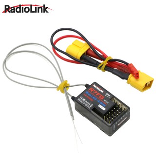 RadioLink R7FG 2.4GHz 7CH Dual Antenna Reciever High Voltage Integrated Gyro Version For Radiolinks RC6GS Transmitter RC Drone