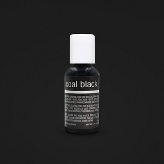 Chefmaster Coal Black Liqua-Gel Food Coloring 20 ml (5101) /0.7oz สีเจลผสมอาหาร สีดำ