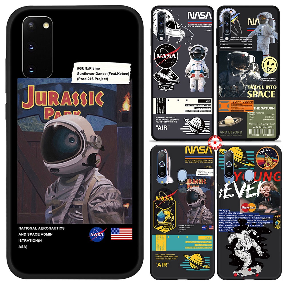 Samsung Galaxy J4 J5 J6 J7 J730 J8 Plus Prime Core Pro Duo เคสโทรศัพท์ซิลิโคนอ่อนนุ่ม ON76 NASA MOON