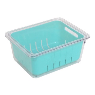 กล่องจัดเก็บในตู้เย็นมีฝา พร้อมตะกร้า 1 ใบ KECHFRIDGE STORAGE BOX WITH LID &amp; 1 BASKET