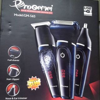 GM-565  (3in1)ตัดผมโกนหนวดขนจมูก