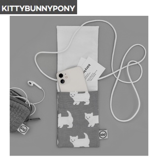 [KBP] กระเป๋าสะพายข้าง ลาย Kitty Bunny Pony_Happy Kitty