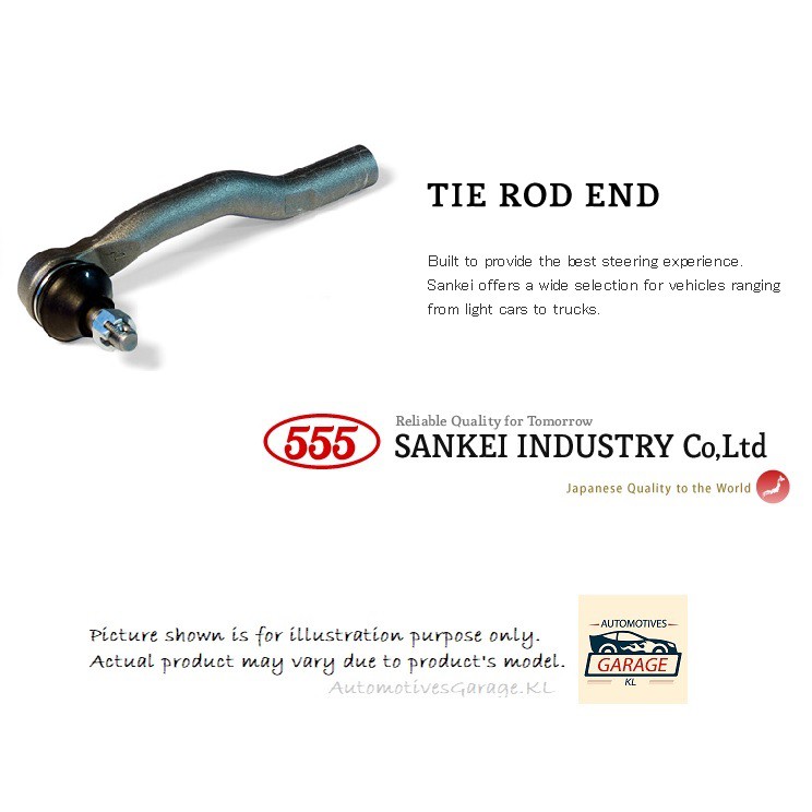 555 JAPAN - SE-6241 - TIE ROD END - HONDA CIVIC ES 1.7 S5A / CRV S9A