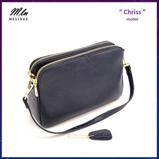 &lt;15%เงินคืน 15CCBSEPW3&gt;MLN bags กระเป๋าสะพายข้างผู้หญิง รุ่นChriss(size L) มีทั้งสายสั้นและยาว ใส่กระเป๋าตังค์ได้