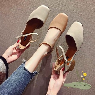 🔥พร้อมส่ง🔥 รองเท้ารัดส้นสไตล์ญี่ปุ่น น่ารักละมุน TX107