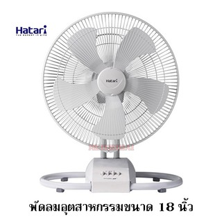 Hatari รุ่น IT18M2 พัดลมอุตสาหกรรมขนาด 18 นิ้ว สีเทา