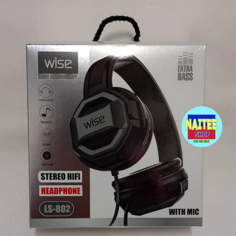 หูฟังSTEREO HIFI wise​ LS-802ของใหม่