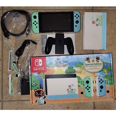 Brand new original Nintendo Switch Animal Crossing Horizon Special Edition in Box + charger