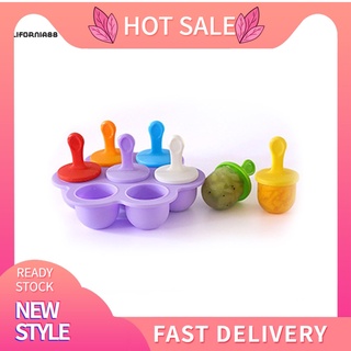 CF 7-Cavity Reusable Baby Food Supplement Seal Storage Box Ice Cream Pop Maker Mold