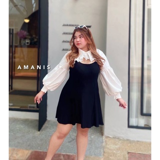 🔥Plussize🔥เดรสคนอ้วน🔥 M อก 38-46    L อก 46-52