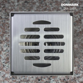 DONMARK ตะแกรงกันกลิ่นเหลี่ยม สแตนเลส 304 ท่อ 2”-3” รุ่น DM-4115A