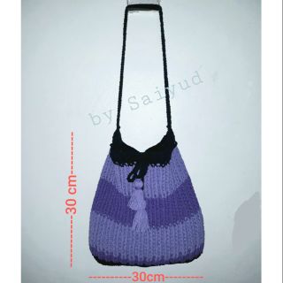 กระเป๋าถัก งาน hand made