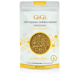 GiGi All Purpose Golden Honee Hard Wax Beads / แว๊กซ์กำจัดขนทุกชนิด  + ฟรี! กระป๋องเปล่าละลายแว็กซ์