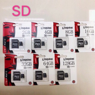 ส่วนลด Kingston Memory Card Micro SDHC 2/4/8/16/32/64/128 GB Class 10 คิงส์ตัน เมมโมรี่การ์ด SD Card