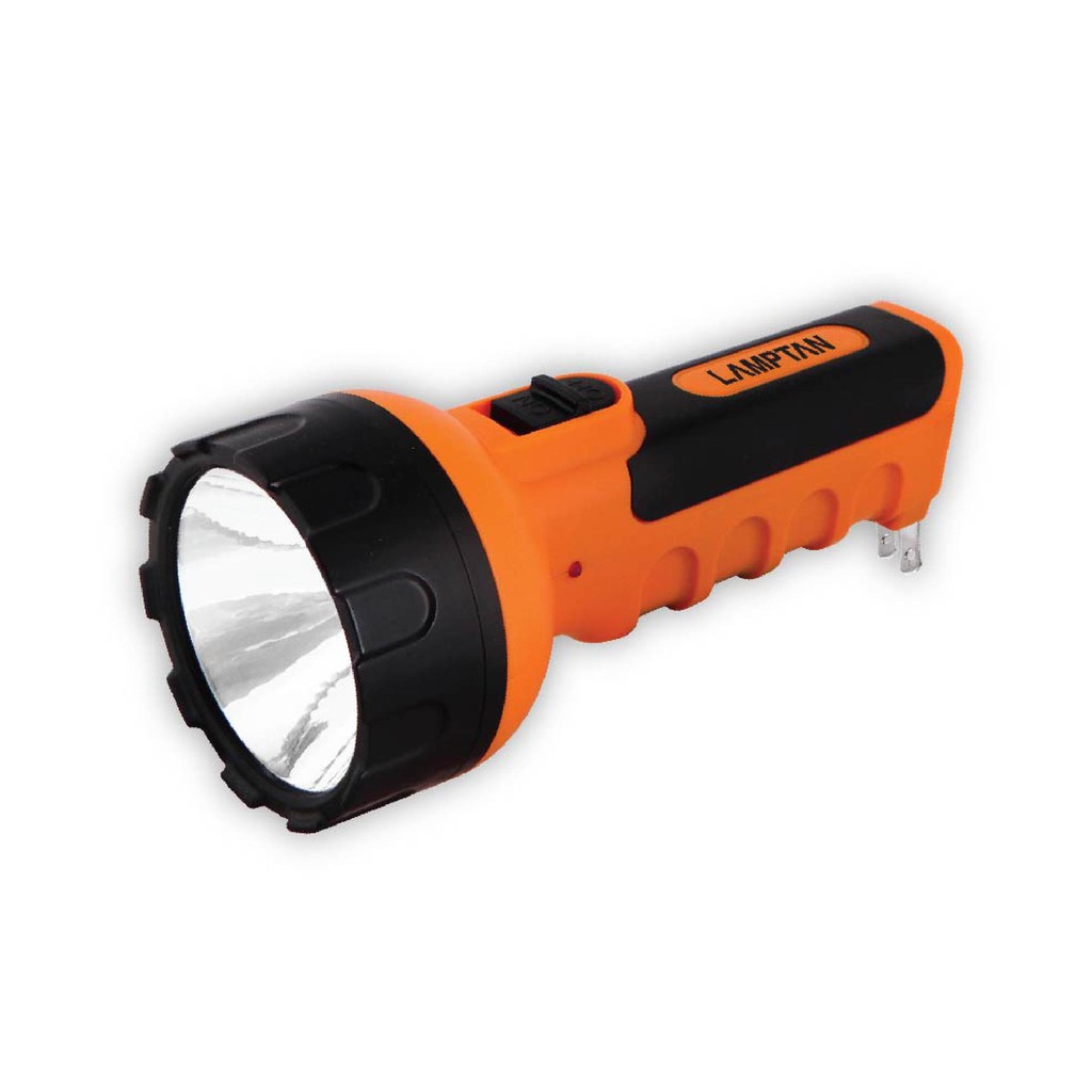 LAMPTAN ไฟฉาย 1 วัตต์ ชาร์จไฟ LED Flashlight Rechargeable Shopee Thailand