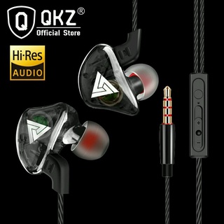 หูฟังอินเอียร์ QKZ รุ่น CK5 สเตอริโอ HiFi คล้องหู ควบคุมสายสนทนา พร้อมจุกสำรอง 3 ขนาด