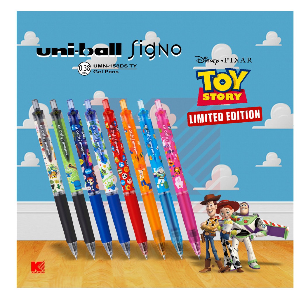 ปากกาเจล Uni-Ball Signo 0.38 Toy Story Limited Edition UMN-158DS