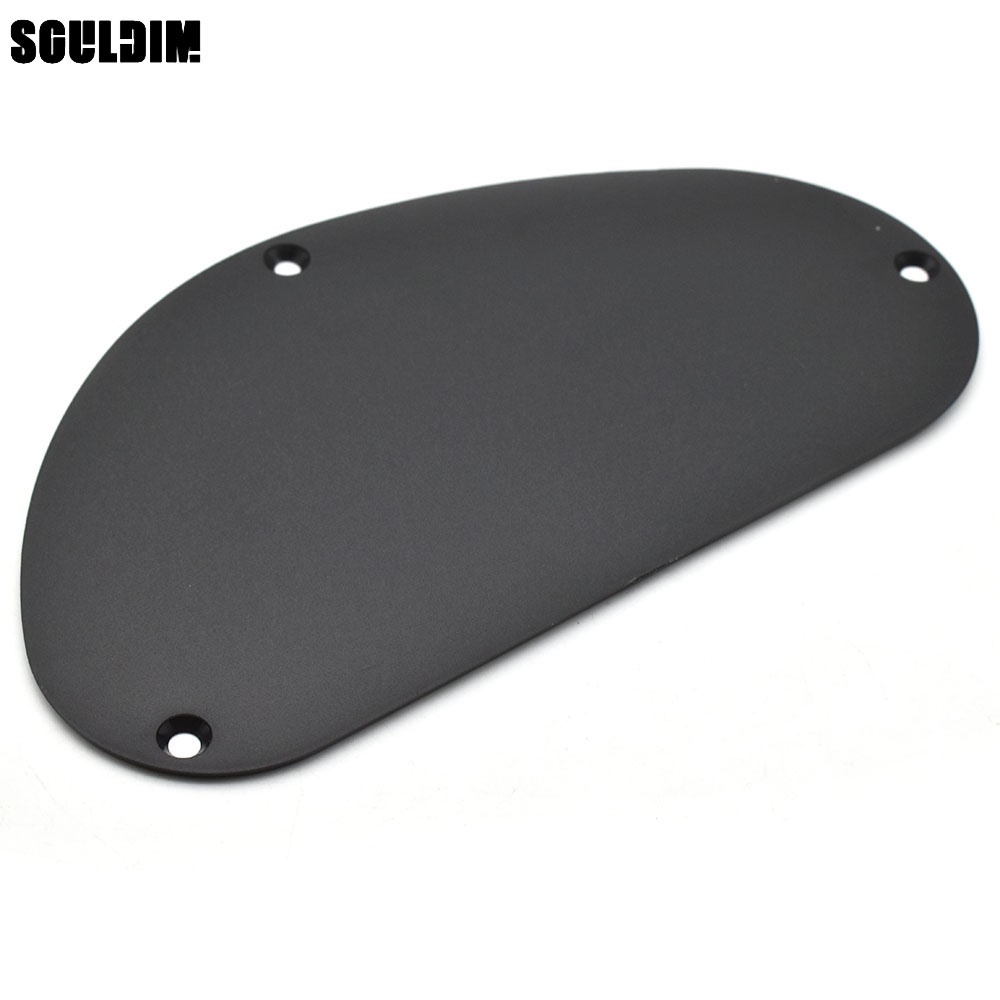 Guitar Pickguard Cavity Cover Back Plate สําหรับกีตาร์ไฟฟ้าเบสสีดํา