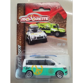โมเดลรถเหล็ก Majorette Explorer VW T6 ขาวเขียว