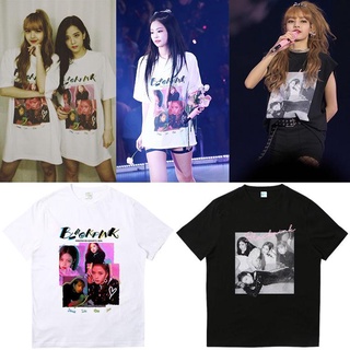 เสื้อยืดแขนสั้น พิมพ์ลาย Blackpink Concert Kim Ji-soo Ji-soo Park Chaeying LISA สไตล์เดียวกัน สําหรับผู้ชาย และผู้หญิง
