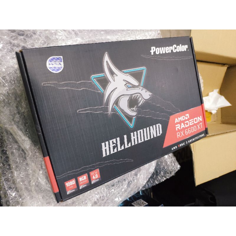 PowerColor Hellhound Radeon RX 6600 XT Grafikkarte – 8 GB GDDR6, AMD, Schwarz