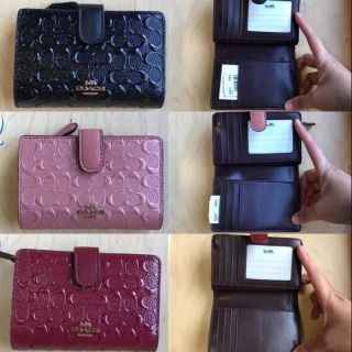 Coach กระเป๋าสตางค์ 2พับ 3สี ใหม่แท้100%