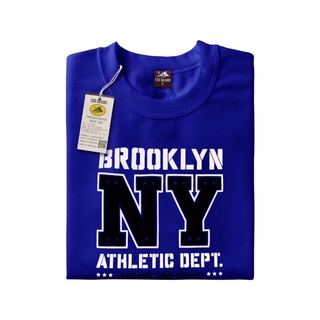 เสื้อยืดแขนสั้น สีน้ำเงิน ลาย BROOKLYN NY