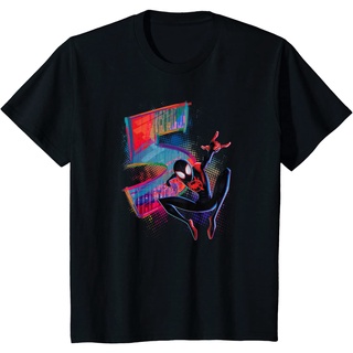 เสื้อยืด ผ้าฝ้ายแท้ ระบายอากาศได้ดี พิมพ์ลายกราฟฟิค Marvel Spider-Man Miles Morales 5th Birthday คุณภาพสูง