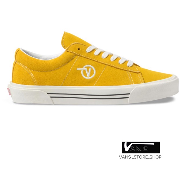 VANS ANAHEIM FACTORY SID DX OG YELLOW SUEDE SNEAKERS สินค้ามีปแท้