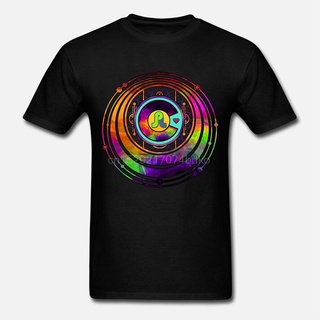 [100% Cotton] เสื้อยืดลําลอง แขนสั้น พิมพ์ลาย Psychedelic Pretty Lights Fractal Colorado Loe เข้ากับทุกการแต่งกาย สําหรั