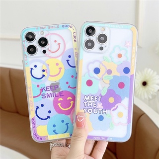 เคสโทรศัพท์มือถือ ลายดอกไม้หน้ายิ้ม หลากสี สําหรับ Xiaomi Redmi Note 11 Pro 11s 10 Pro 10s Note 8 Pro Redmi Note 7 Redmi 9 9A 9T 9C 10 Redmi K20 Pro K40 Pro Poco F3 M3 X3 Pro X3 NFC M4 Pro