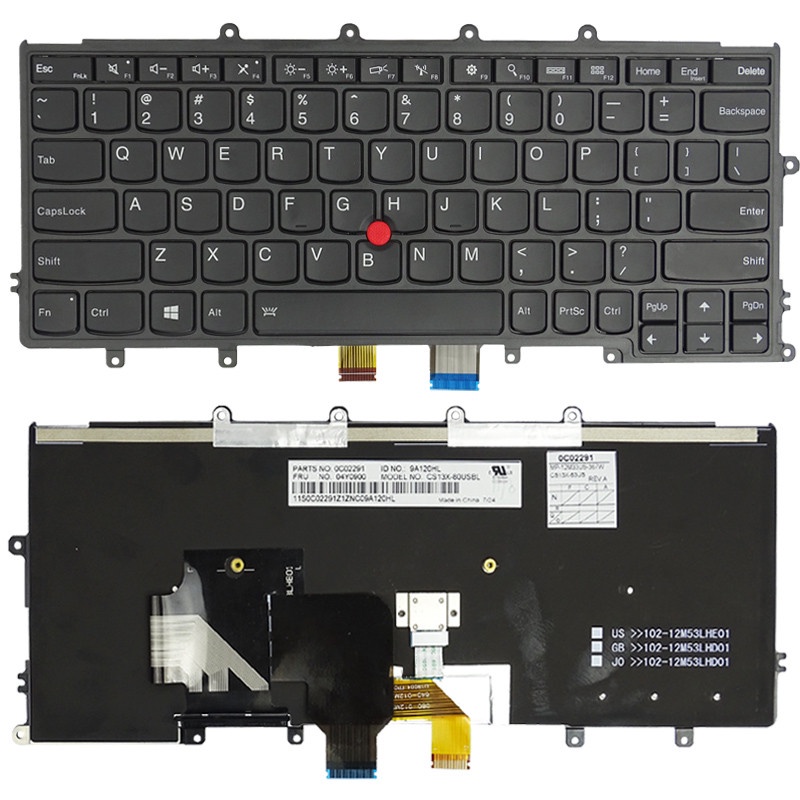 คีย์บอร์ดโน้ตบุ๊ก US สําหรับ Lenovo ThinkPad X240 X240S X250 X250S X260 X270 04Y0900 04Y0938 04X017 04X0213 04X0177 #8
