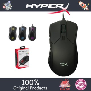 คิงสตัน เมาส์เล่นเกม แบบมีสาย 11 ปุ่ม ตั้งโปรแกรมได้ พร้อมแสงเอฟเฟค Hyperx Pulsefire Raid 16000DPI