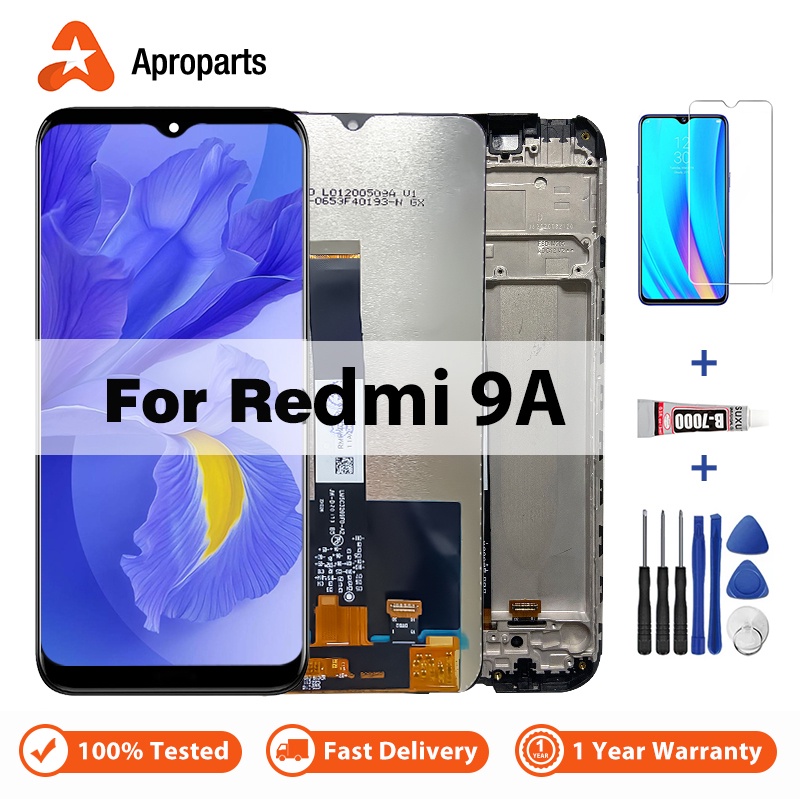 LCD สําหรับ Xiaomi Redmi 9A 9C NFC 9AT 9i 10A M2006C3LG จอแสดงผล การประกอบจอสัมผัส Digitizer กรอบเปลี่ยน