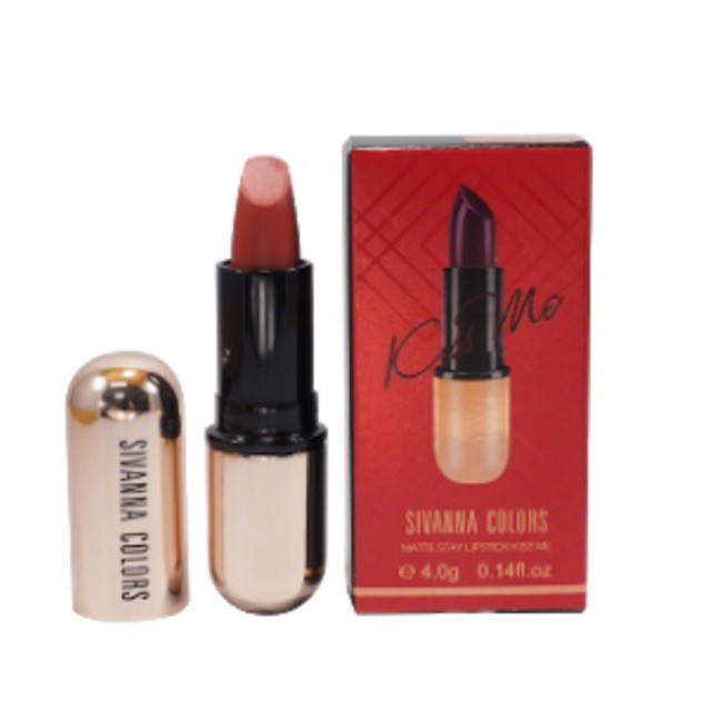 #DHD▥♦✴SIVANNA COLORS MATTE STAY LIPSTICK KISS ME HF-688 ปริมาณ 4 กรัม