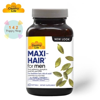 บำรุงผมผู้ชาย Country Life Maxi-Hair For Men 60 Softgels