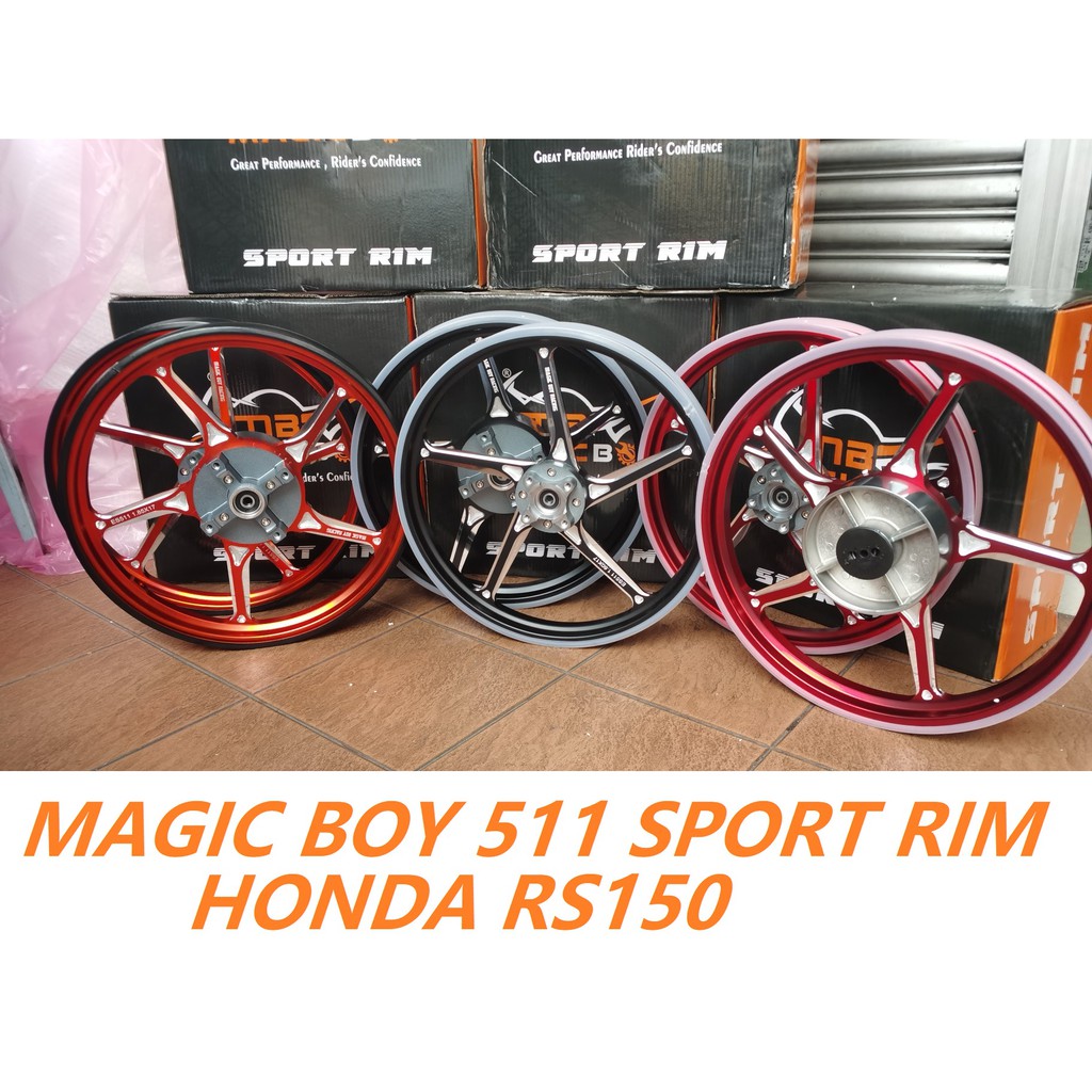 MAGIC BOY RS150 CNC FG 511 เปิด HUB SPORT RIM (ใหม่ทั้งหมด) PREMIUM CNC SPORT RIM-ESPADA