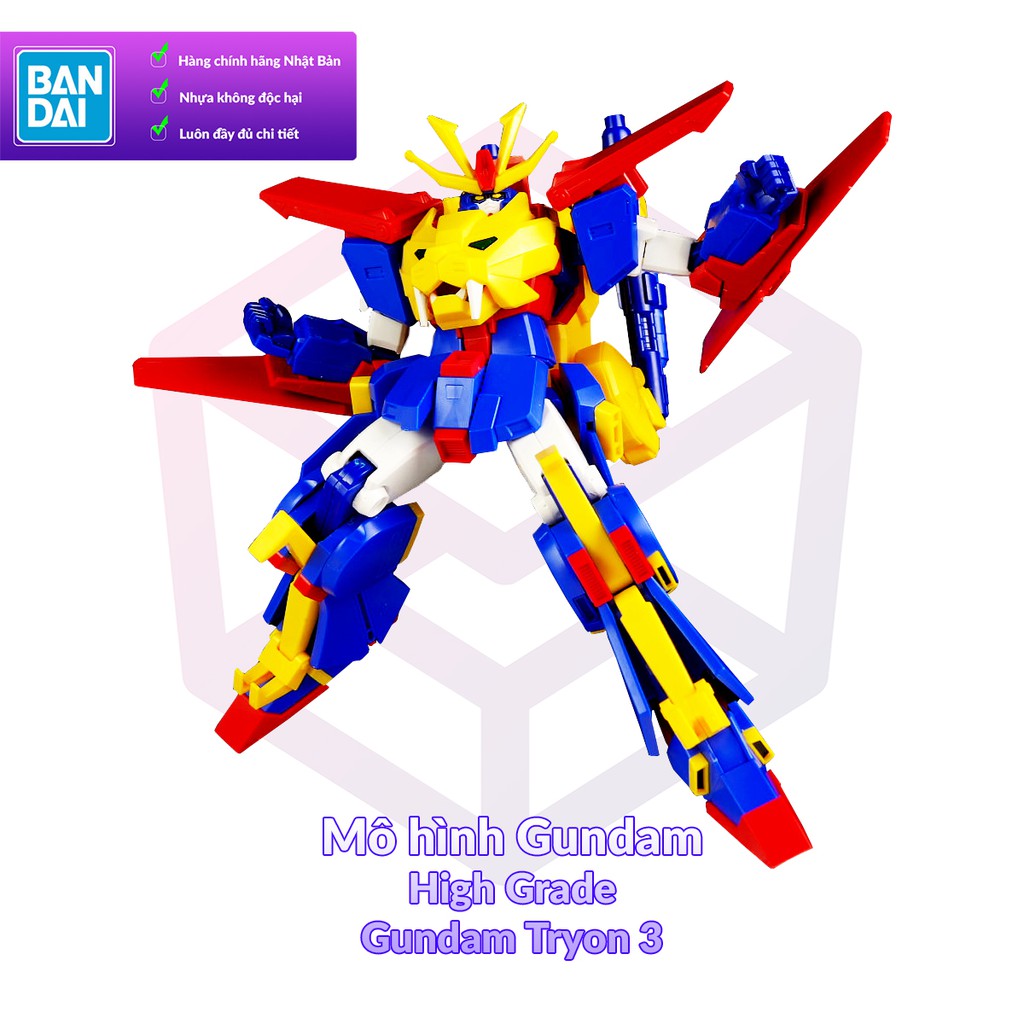 Gundam Model Bandai HG 038 Gundam Tryon 3 1 /144 Build Fighters Try [GDB ] [BHG ]