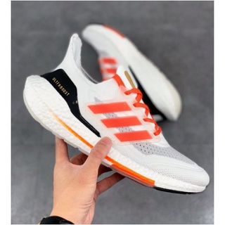 ♈✒Hot sale Adidas UltraBoost 21 knit upper men and women sports running shoes