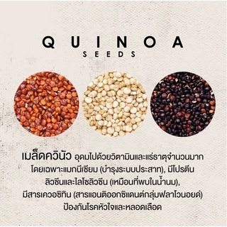 Natural & Premium N&P Organic (1000g) เมล็ดควีนัว 3 สี อินทรีย์ Organic 3 Color Quinoa Seeds (1000g)